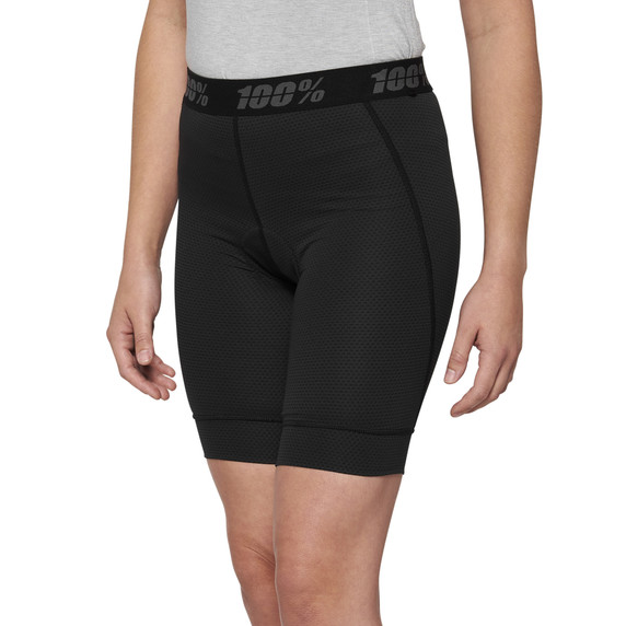 100% Ridecamp Women's Shorts w/ Liner Black