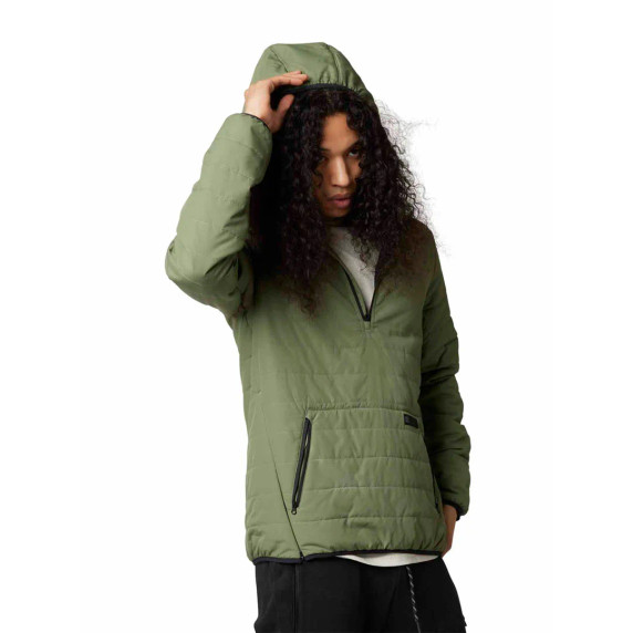 Fox Howell Hooded Puffy Anorak Jacket Army