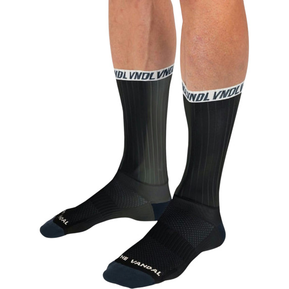 The Vandal Aero Sock Logo Black