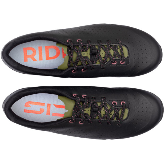 Sidi Asper Lace Gravel Shoes Black/Olive Green