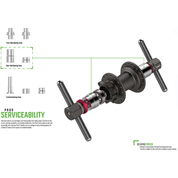 Hope Pro 5 Rear Hub 6 Bolt Trial/SS 135mm Bolt-Up 32H Black