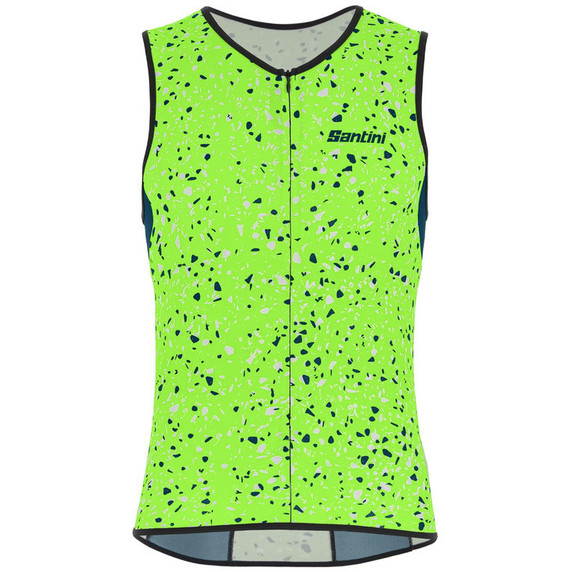 Santini SMS Sleek Pietra Sleeveless Tri Top Green