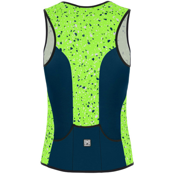 Santini SMS Sleek Pietra Sleeveless Tri Top Green