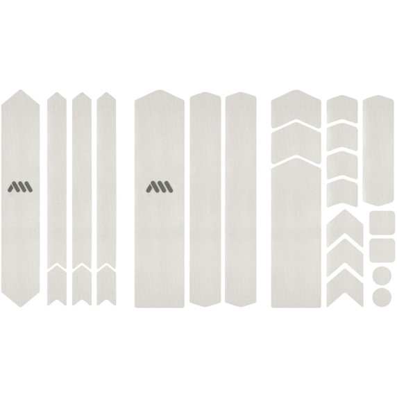 All Mountain Style Ebike Frame Protection - Clear/Silver