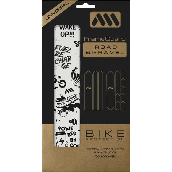 All Mountain Style Extra Road and Gravel Bike Frame Protection Coffee/Black