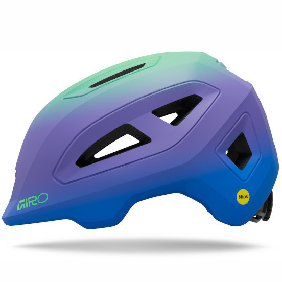 Giro Scamp Mips II Child Helmet Matte Blue Jewel/Vivid Green