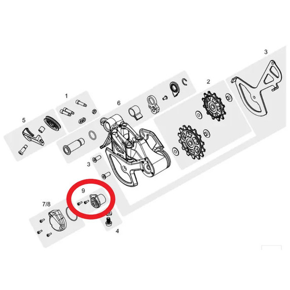 TRP Rear Derailleur Clutch Replacement Kit RD-M9050/9070