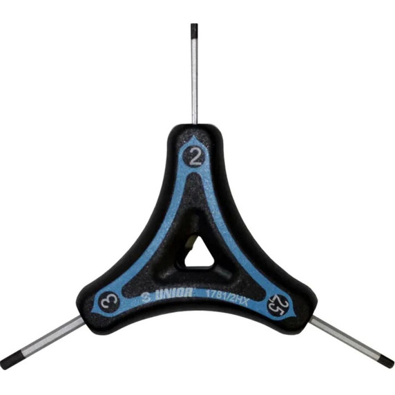 Unior Three-Legged Hex Key 2mm/2.5mm/3mm