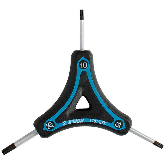 Unior Three-Legged Torx Wrench T10/T15/T25