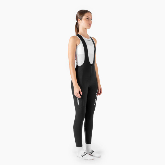 Soomom Women's All-Round Windproof Utility Thermal Bib Tights Black