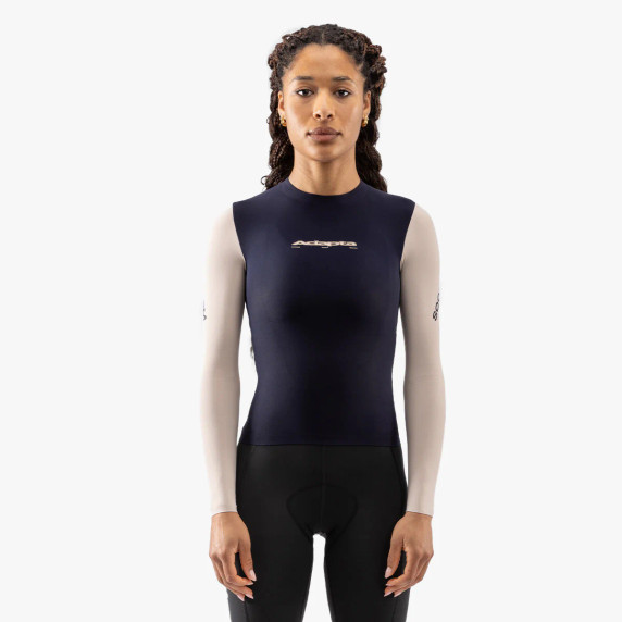 Soomom Women's Race LS Thermal Jersey Navy