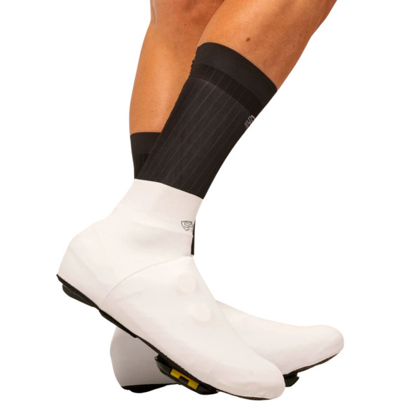 SpatzWear Aquasokz Low Aero Shoe Covers White