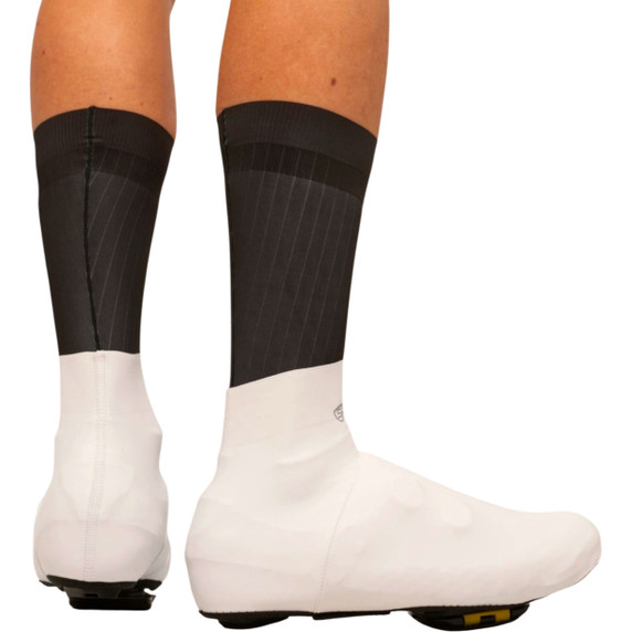 SpatzWear Aquasokz Low Aero Shoe Covers White