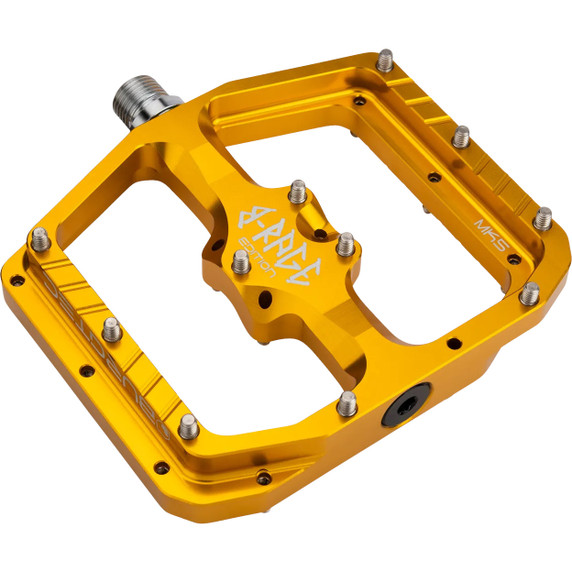 Burgtec Penthouse MK5 B-Rage Edition Flat Pedals Burgtec Bullion Gold