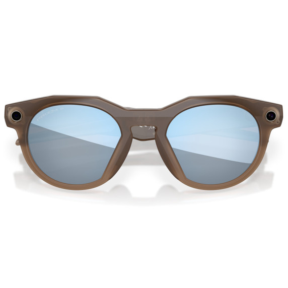 Oakley Meta HSTN Brown Smoke with Prizm Deep Water Polarised Lens