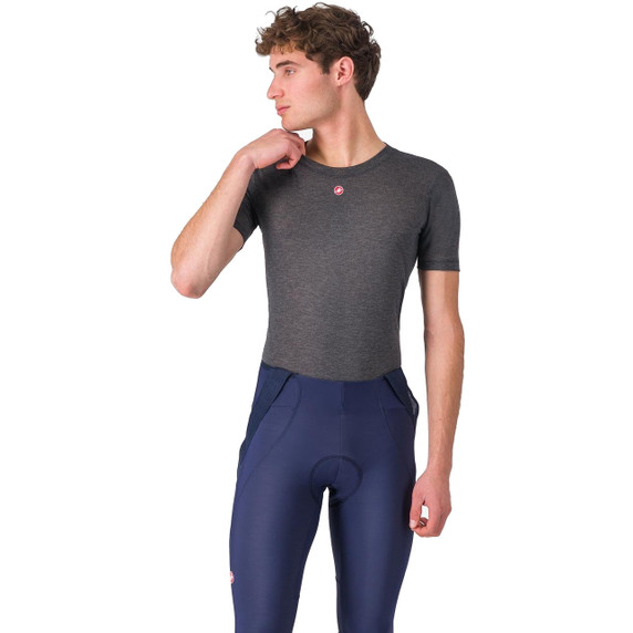 Castelli Medio Short Sleeve Base Layer Melange Gray
