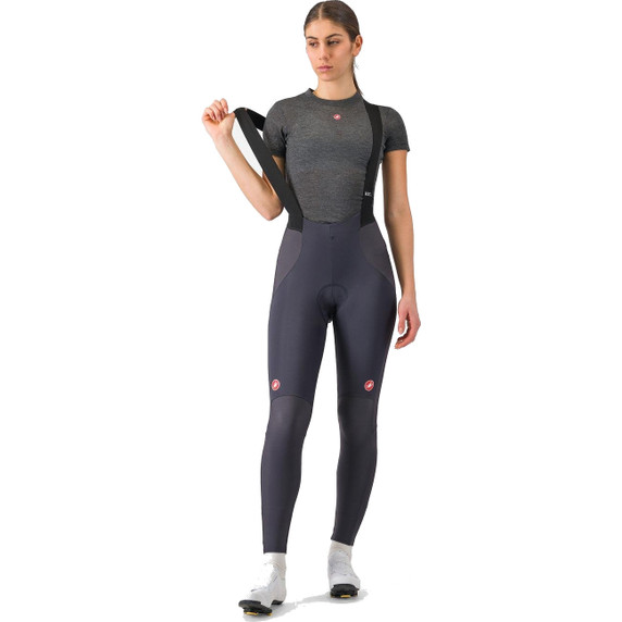 Castelli Medio Short Sleeve Womens Base Layer Melange Gray