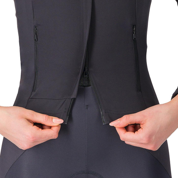 Castelli Perfetto RoS 3 Womens Jacket Light Black/Silver Reflex