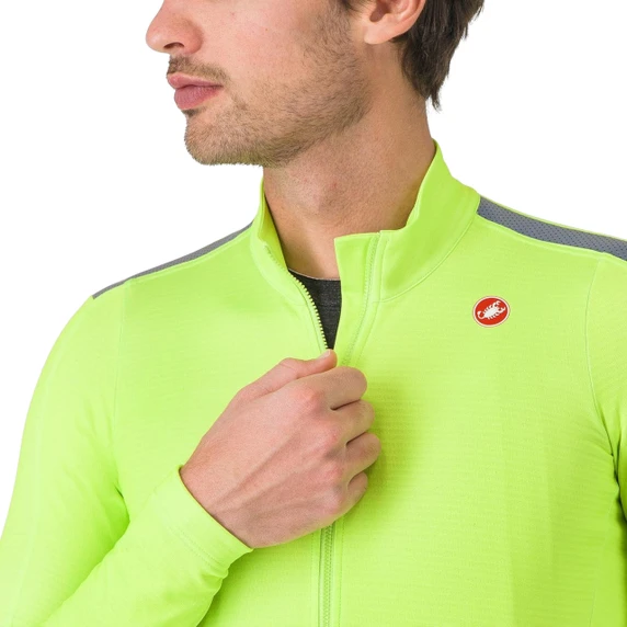 Castelli Puro 4 LS Jersey Electric Lime
