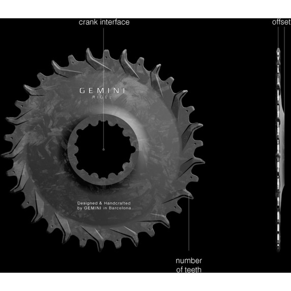 Gemini Rigel MTB Chainring SRAM 3 Bolt
