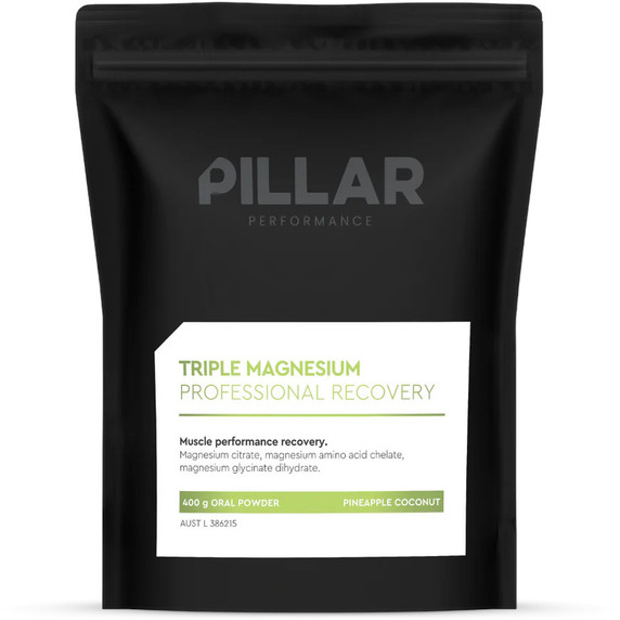 PILLAR Performance Triple Magnesium Recovery Powder Pine/Coco 400g Bulk Pack