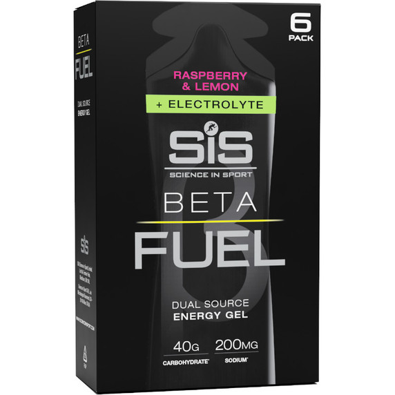 SIS Gel Beta Fuel + Electrolytes 6 x 60ml Rasberry & Lemon