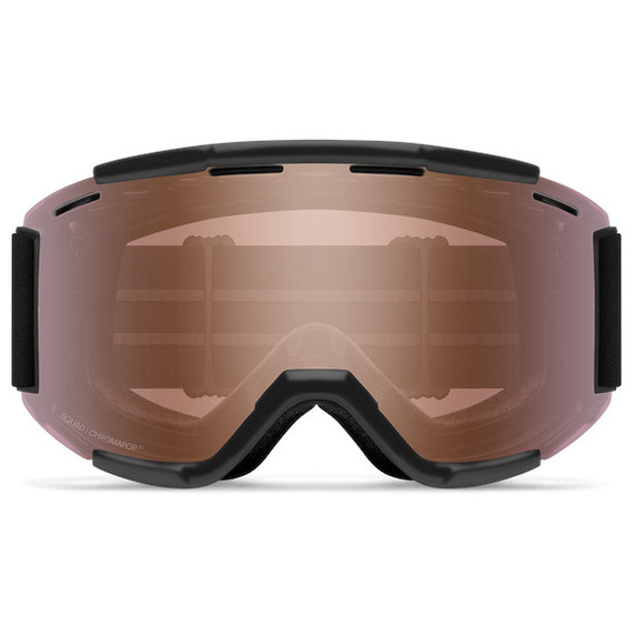 Smith Squad MTB Goggle Black With Chromapop Contrast Rose Flash Lens