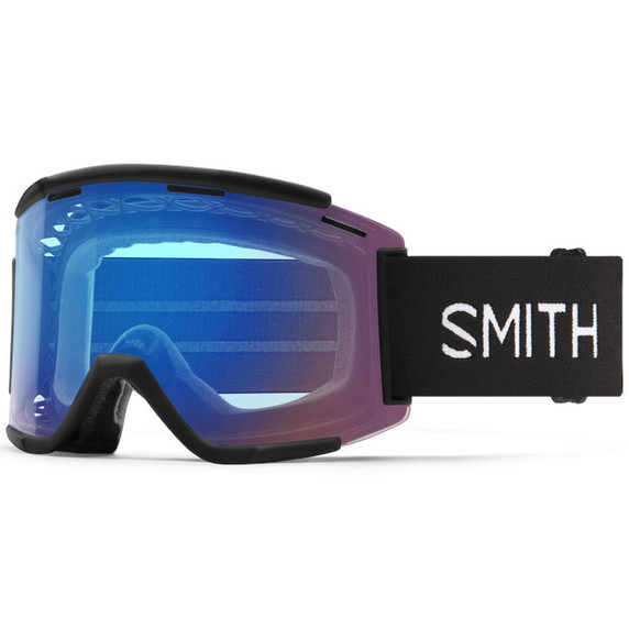 Smith Squad XL MTB Goggle Black With Chromapop Contrast Rose Flash Lens