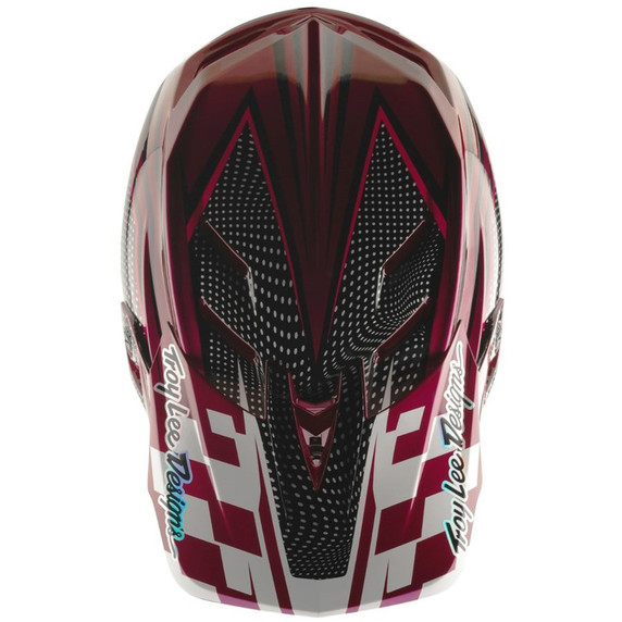 Troy Lee Designs D4 Carbon Helmet LE SRAM Radioscape Black / Berry