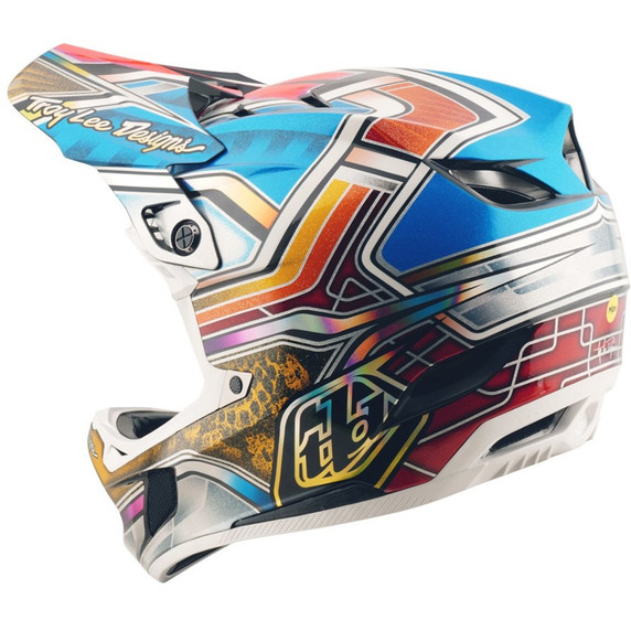 Troy Lee Designs D4 Carbon Helmet Lowrider Blue