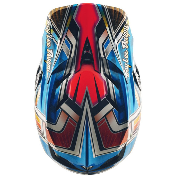 Troy Lee Designs D4 Carbon Helmet Lowrider Blue