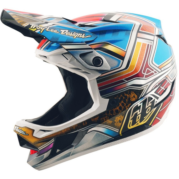 Troy Lee Designs D4 Carbon Helmet Lowrider Blue