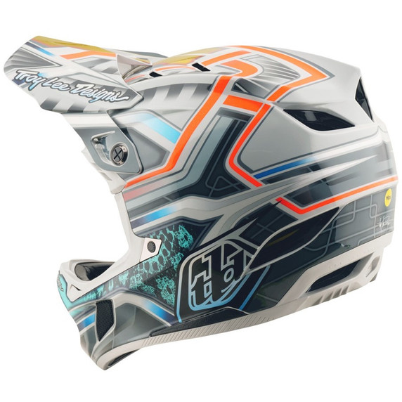 Troy Lee Designs D4 Composite Helmet Lowrider Grey