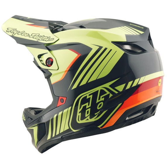 Troy Lee Designs D4 Polyacrylite Helmet Qualifer Black / Yellow