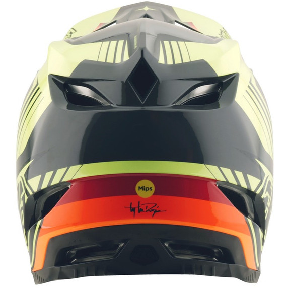 Troy Lee Designs D4 Polyacrylite Helmet Qualifer Black / Yellow