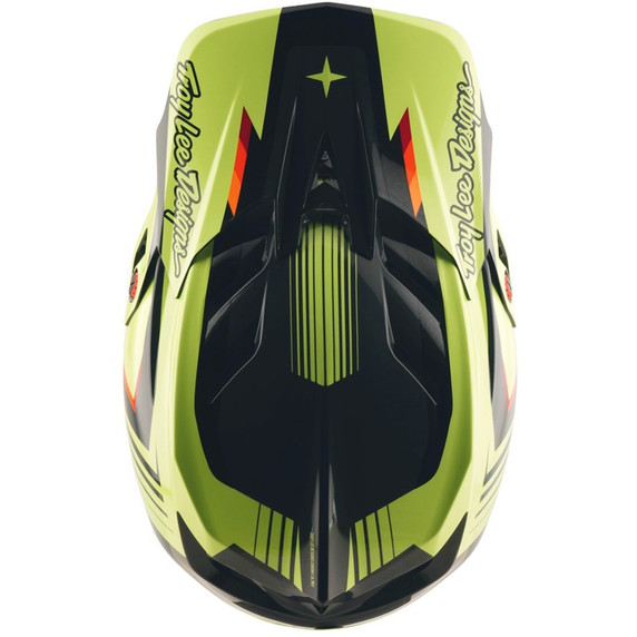 Troy Lee Designs D4 Polyacrylite Helmet Qualifer Black / Yellow