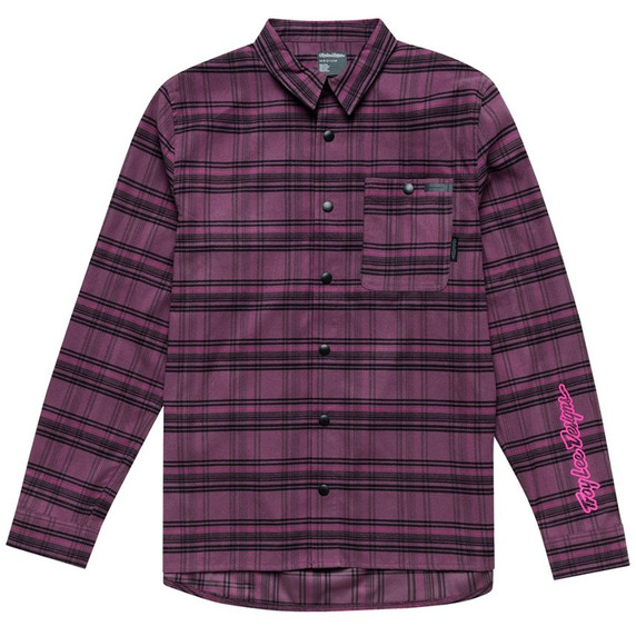 Troy Lee Designs Grind Flannel Yd Plaid Deep Purp