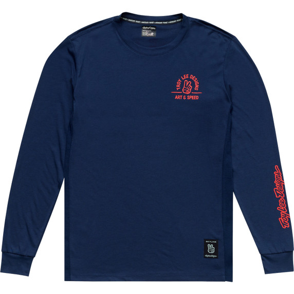 Troy Lee Designs Skyline Ride Long Sleeve Tee Locals Midnight