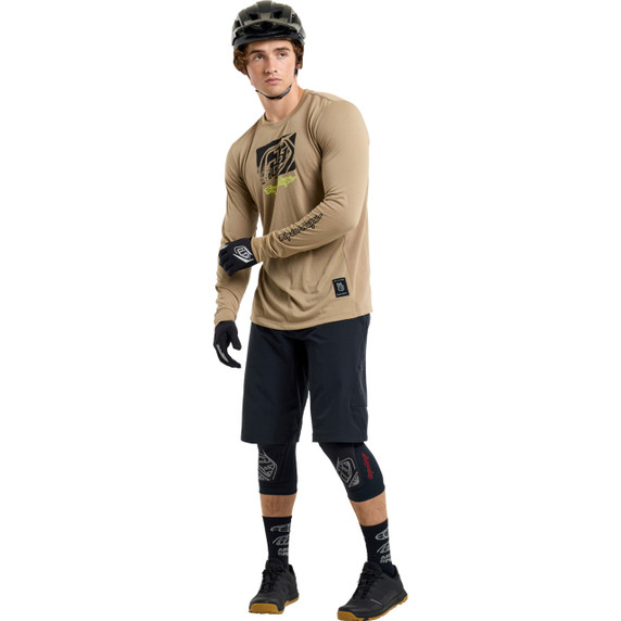 Troy Lee Designs Skyline Ride Long Sleeve Tee Scrubbed Timber