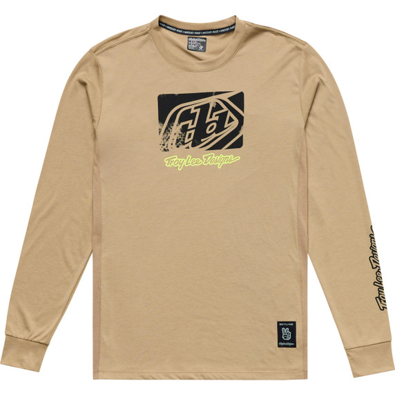 Troy Lee Designs Skyline Ride Long Sleeve Tee Scrubbed Timber