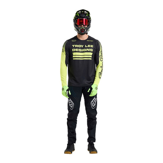 Troy Lee Designs Sprint Long Sleeve Jersey Segment Black