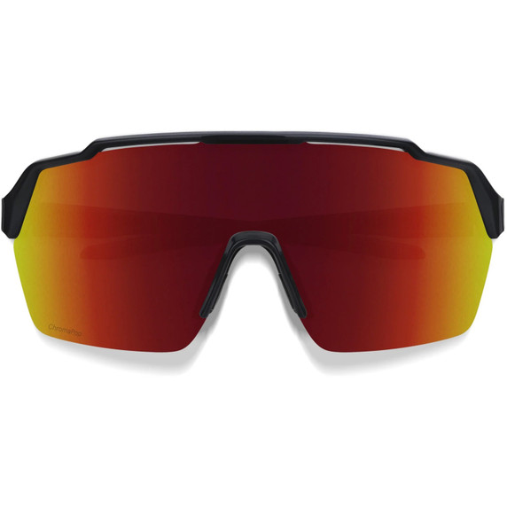 Smith Shift Split Mag Sunglasses Black W/ ChromaPop Red Mirror Lens