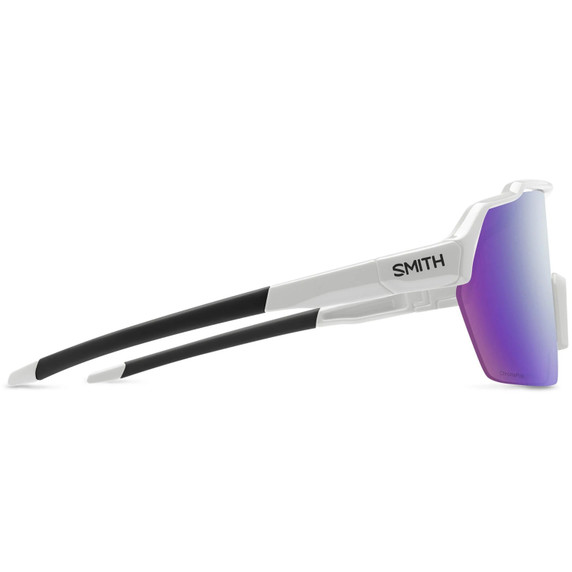 Smith Shift Split Mag Sunglasses White W/ ChromaPop Violet Mirror Lens