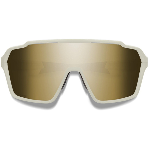 Smith Shift XL Mag Sunglasses Matte Bone W/ ChromaPop Black Gold Mirror Lens