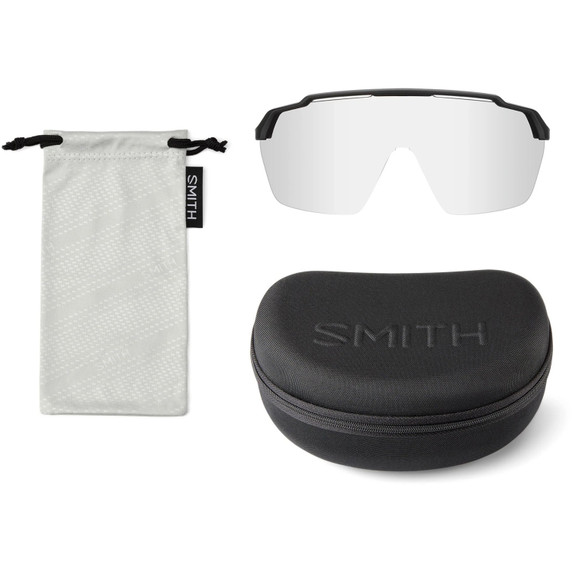 Smith Shift XL Mag Sunglasses Matte Bone W/ ChromaPop Black Gold Mirror Lens