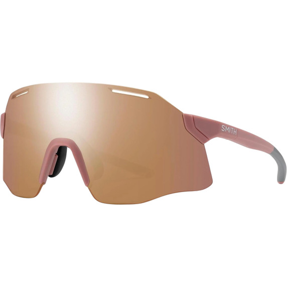 Smith Vert Sunglasses Matte Chalk Rose ChromaPop Rose Gold Mirror Lens