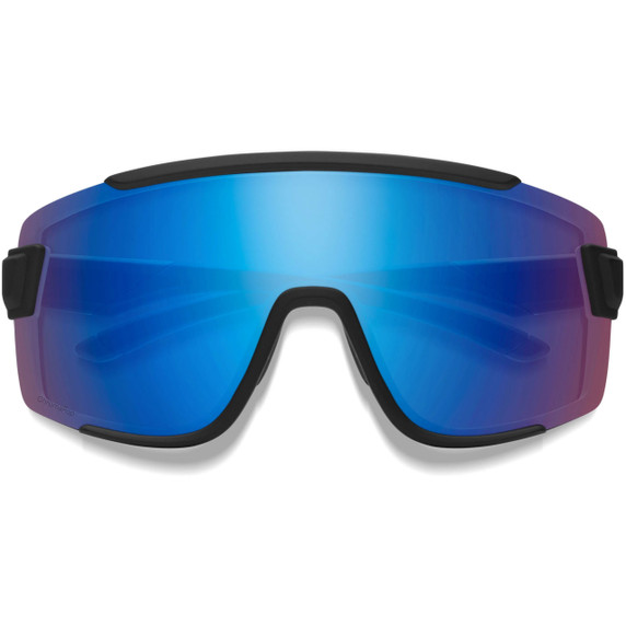 Smith Wildcat Sunglasses Matte Black W/ ChromaPop Low Light Rose Blue Mirror Lens