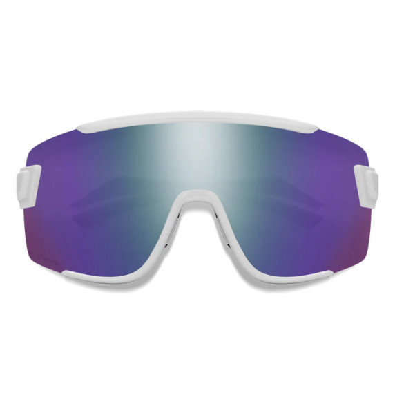 Smith Wildcat Sunglasses White W/ ChromaPop Violet Mirror Lens