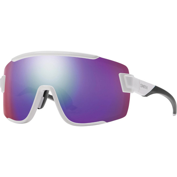 Smith Wildcat Sunglasses White W/ ChromaPop Violet Mirror Lens
