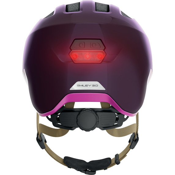 ABUS Smiley 3.0 Ace LED Kids Helmet Royal Purple